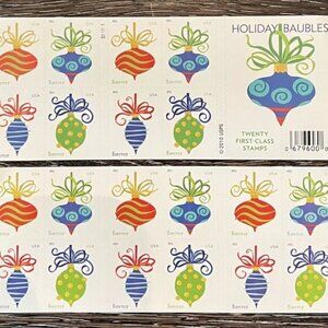 100 Holiday Baubles Forever Stamps - last set available
5 books of 20 = 100